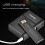 20 Cigarette Case Metal Windproof Powerful Cigar Lighter Rechargeable 9