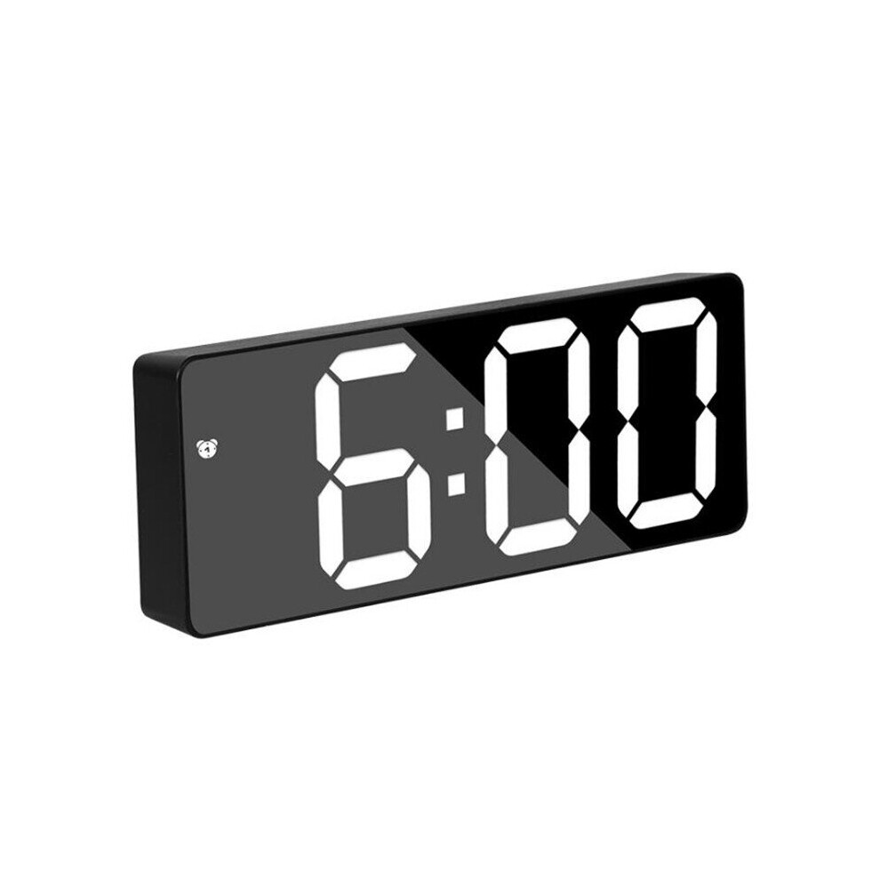 Acrylic/Mirror Digital Alarm Clock Voice Control (Powered By Battery) Table Clock Snooze Night Mode 12/24H Electronic LED Clocks-image-OPC-PBHMZNW-NEW