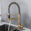 Kitchen Sink Mixer Taps Pull Down Spray Spout Brass Monobloc Kitchen Tap Chrome with Pull Out Spray High-Arch Spout Kitchen Tap 2