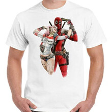 DC Comics Deadpool & Harley Quinn Suicide Squad T-Shirt [XX-Large]
