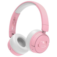 Otl Technologies Hello Kitty Rose Gold Wireless Kids Headphones - Safe 85/95 dB, 24h Battery, USB-C, 10m Range, Foldable 3.5mm Cable