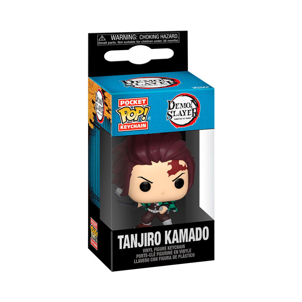 New Funko Pocket Pop Keychain Demon Slayer Kimetsu No Yaiba Tanjiro Brown