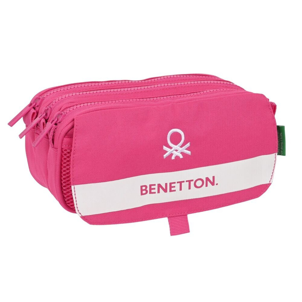 Safta Benetton Raspberry Triple Pencil Case