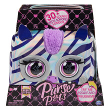 Spinmaster Purse Pets Magic Zebra Mettalic Interactive Bag