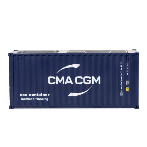 (EMC 30 Pen holder) 20ft Mini Shipping Container Model Toys Cargo Container Maritimo Diecast 2