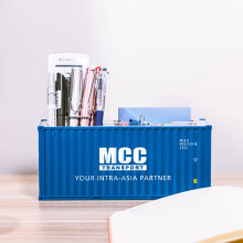 (MCC 30 Pen holder) 20ft Mini Shipping Container Model Toys Cargo Container Maritimo Diecast