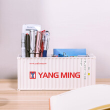 (YML 30 Pen holder) 20ft Mini Shipping Container Model Toys Cargo Container Maritimo Diecast
