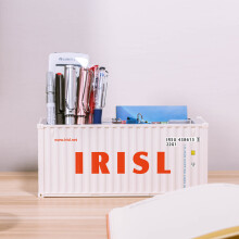 (IRISL 30 Pen holder) 20ft Mini Shipping Container Model Toys Cargo Container Maritimo Diecast