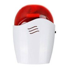 433MHz Draadloze Alarm Sirene met Rode Lamp en 110dB Alarmgeluid voor Beveiligingsalarmsysteem