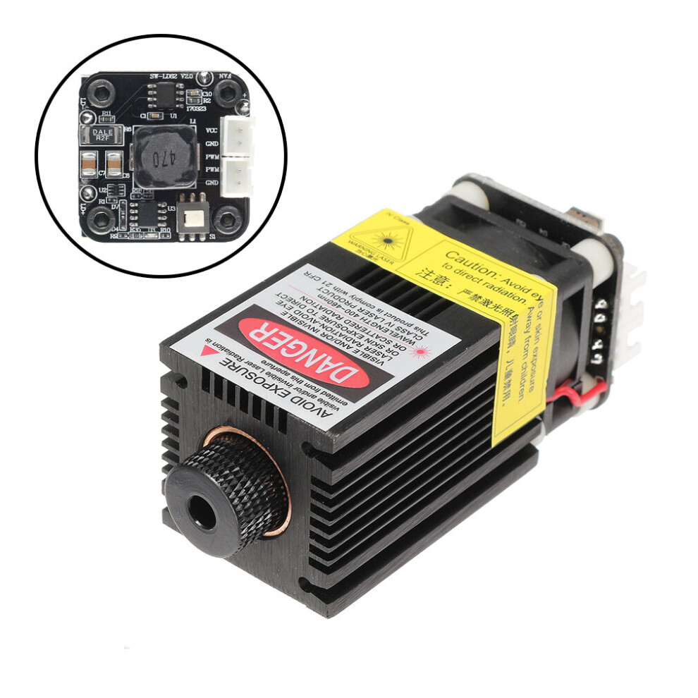 Fb04-500 500Mw 405Nm Blue Violet Laser Module 2*2.54-2P Ttl/Pwm Modulation For Eleksmaker Engraver 6901250005897