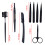 HOCOSY 8Pcs Eyebrow Trimmer Trimming Tools Kit Cutter 4