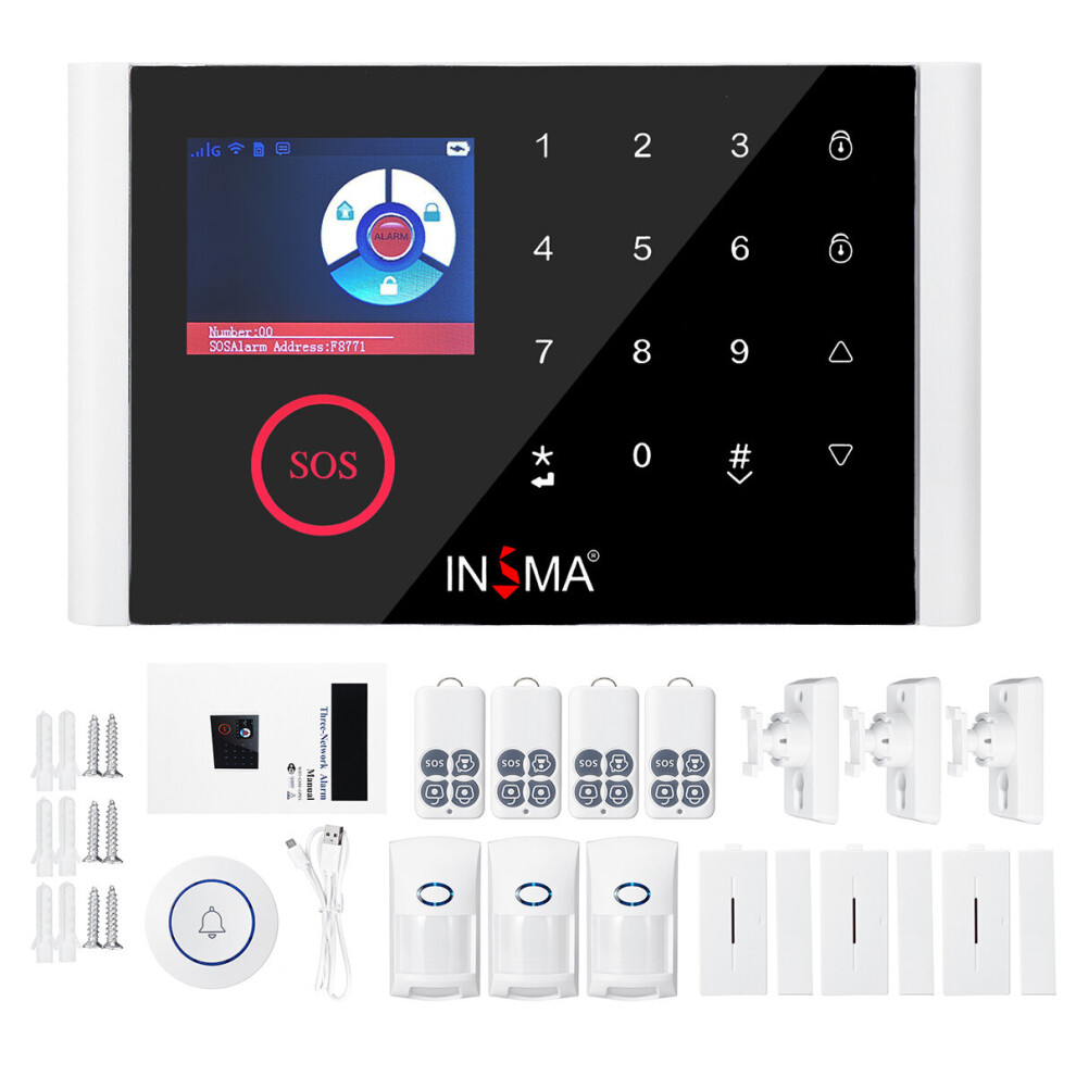 Cs108 Wireless Home Security Wifi Gsm Gprs Alarm System Video Doorbell App Remote Control 7445003696639