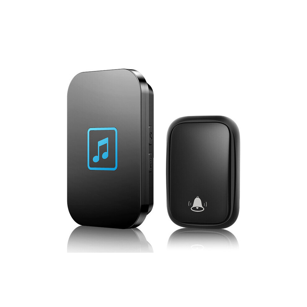 CACAZI FA86 Self-powered Waterproof Wireless Doorbell 1 Transmitter to 1 Receiver Home Call Ring Bell No Battery Required Button 150M Remote