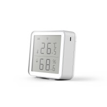 Sensore di umidità e temperatura WiFi Smart Wireless Tuya con display LCD per allarme smart home funziona con Alexa e Google Home.