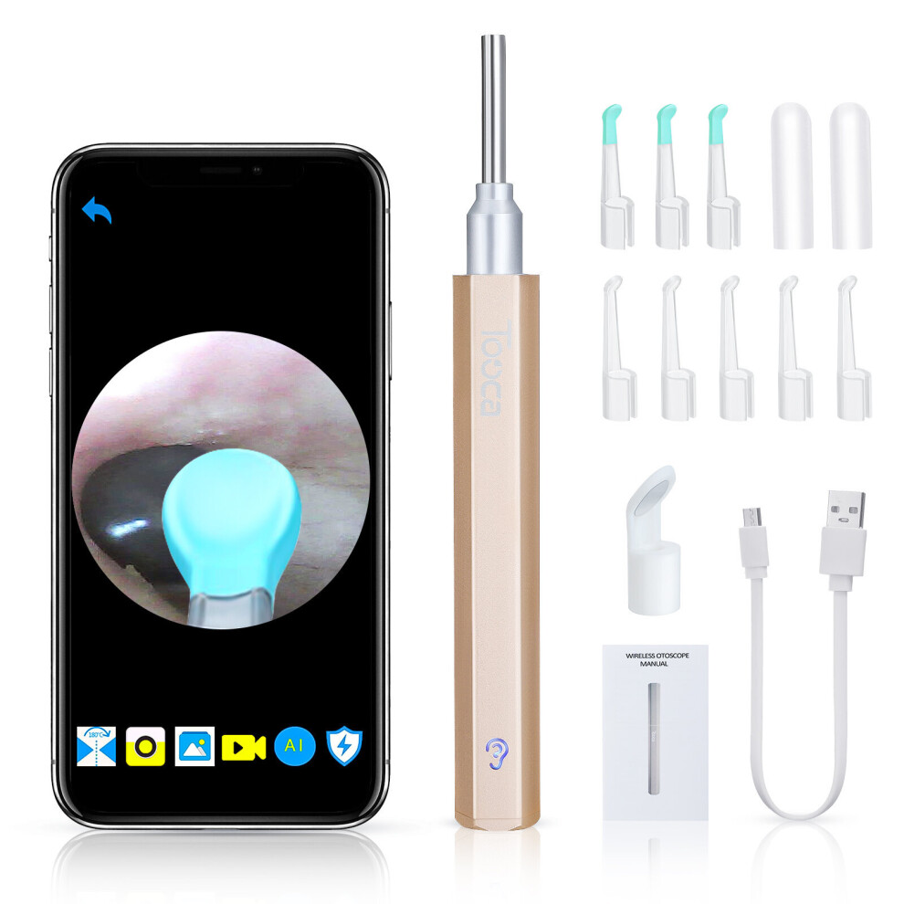 Ear Wax Removal Endoscope Tool Wireless Ear Cleaning Scope Camera with Ear Spoon