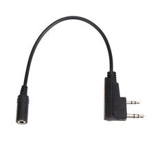 Retevis TCK01 cavo di trasferimento audio per auricolare da 2 pin a 3.5 mm femmina per Kenwood Retevis RT21 RT22 RT24 RT27 H777