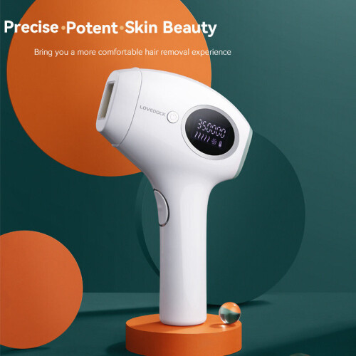Bosidin D 1128 Laser Hair Removal 5 Level Energy Ice Cool Skin Rejuvenation 3 Accessory Heads Permanent Hair Removal Home Pulsed Light Ipl Depilator