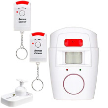 Sistema di allerta allarme per vialetto con sensore PIR a infrarossi wireless per la sicurezza domestica.