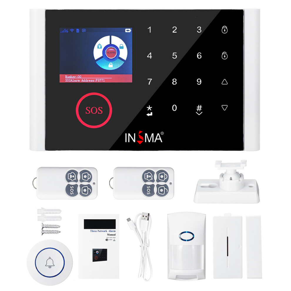 Cs108 Wifi Gsm Gprs Alarm System Wireless Home Security Video Doorbell App Remote Control Rfid Card Arm Disarm 313108330369