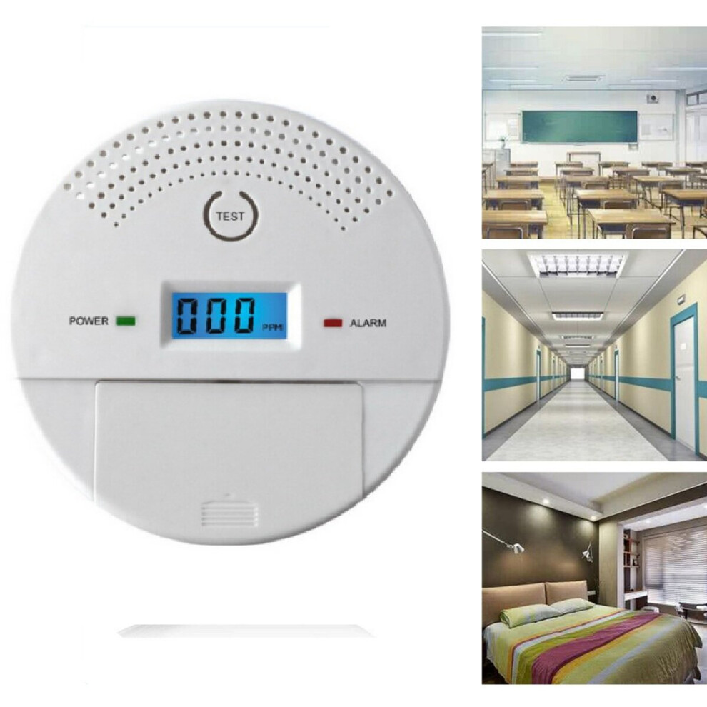 2 In 1 Carbon Monoxide & Smoke Alarm Detector Co Tester Alarm System 616174620922