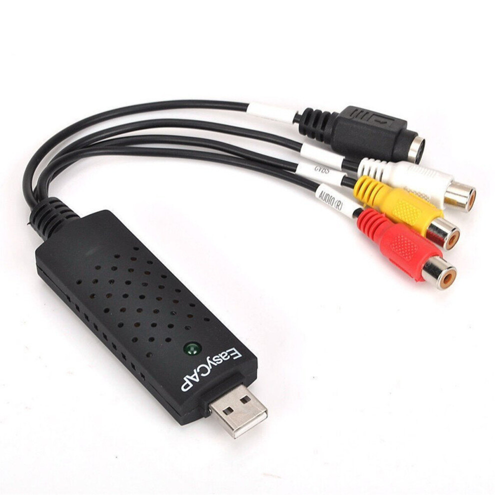 Easycap Usb 2.0 Audio Video Vhs Vcr Tv To Dvd Converter Capture Card Adapter 808948131103