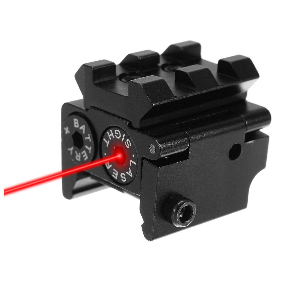 Mini Laser Beam Dot Sight Scope Hang Type Compact Tactical Picatinny 20Mm Rail Mount Red 6901250221235