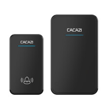 CACAZI Campanello Wireless a Lunga Distanza Alimentato a Batteria DC 300M Campanello Remoto 48 Suoni 6 Volumi