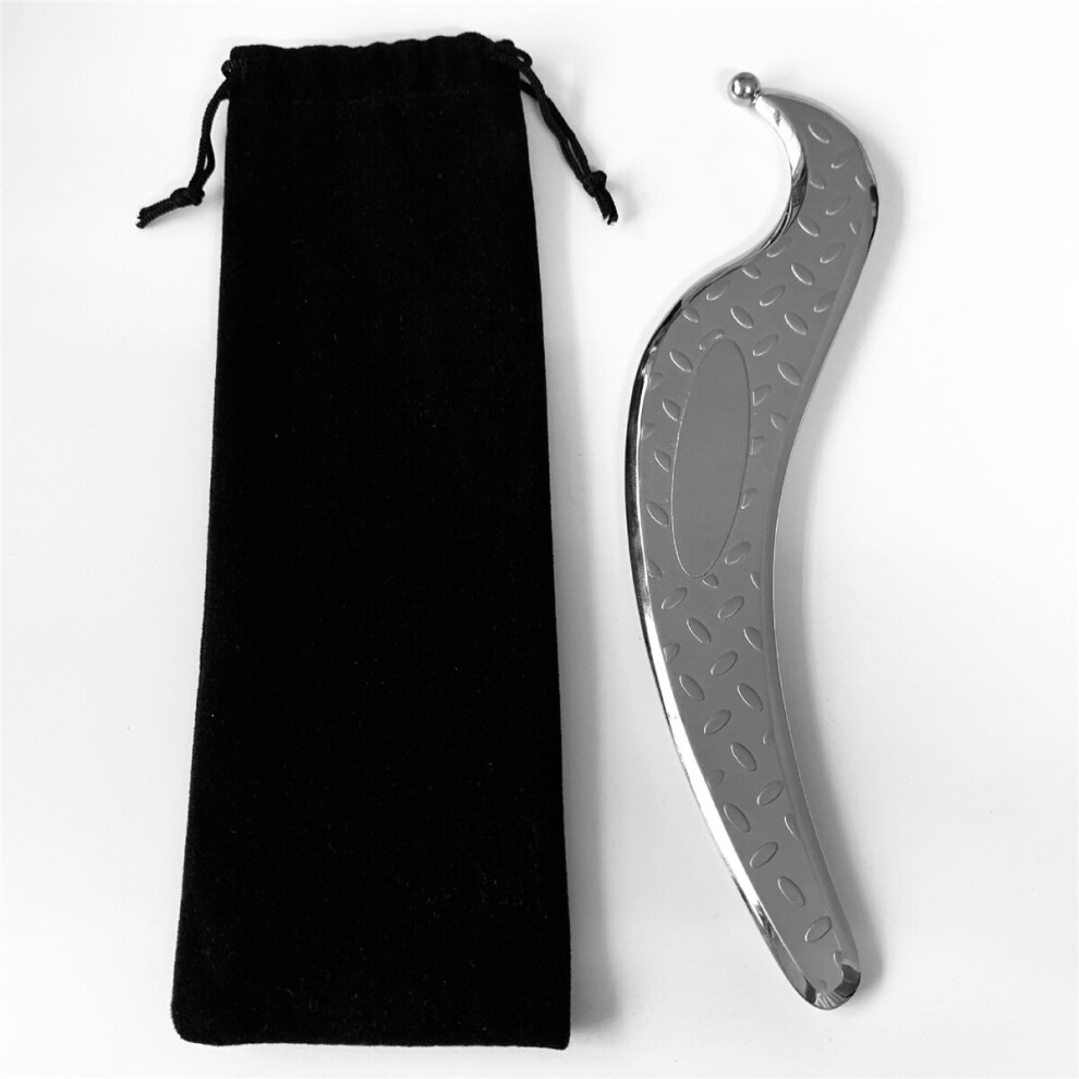 Guasha Scraping Board Stainless Steel Manual Massager Tool SPA Body Face Health Care