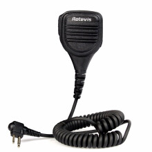 Retevis microfono a spillo a 2 pin per Motorola GP68/GP88/GP300/GP2000/CT150 Walkie Talkie radio bidirezionale