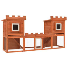 VidaXL 170174 Buiten Grote Konijnenhok 192 x 50 x 101 cm Huis Dier Kooi Dubbel Huis Dier Benodigdheden Konijnenhuis Dier Thuis Puppy Bedpen Hekje