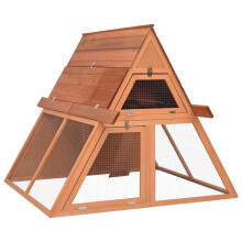vidaXL 171458 Outdoor Rabbit Hutch 152x127x109.5 cm Solid Firwood Pet Supplies Dog House Pet Home Cat Bedpen Fence Playpen