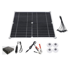 80 W 12 V monokristallines Solarpanel Ladegerät mit Dual-USB für Camping