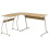 VidaXL vidaXL Corner Desk L-Shaped Oak Office Writing Table WorkStation Computer 1