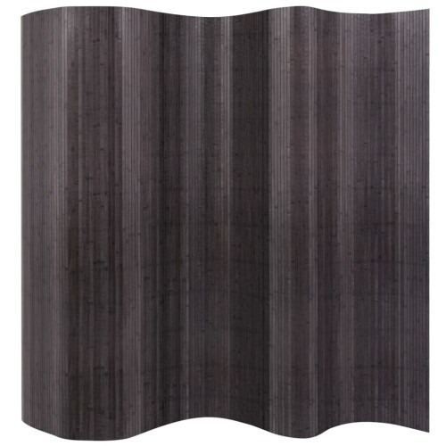 VidaXL vidaXL Room Divider Bamboo Grey 250x165 cm Room Partition Panel Screen Home