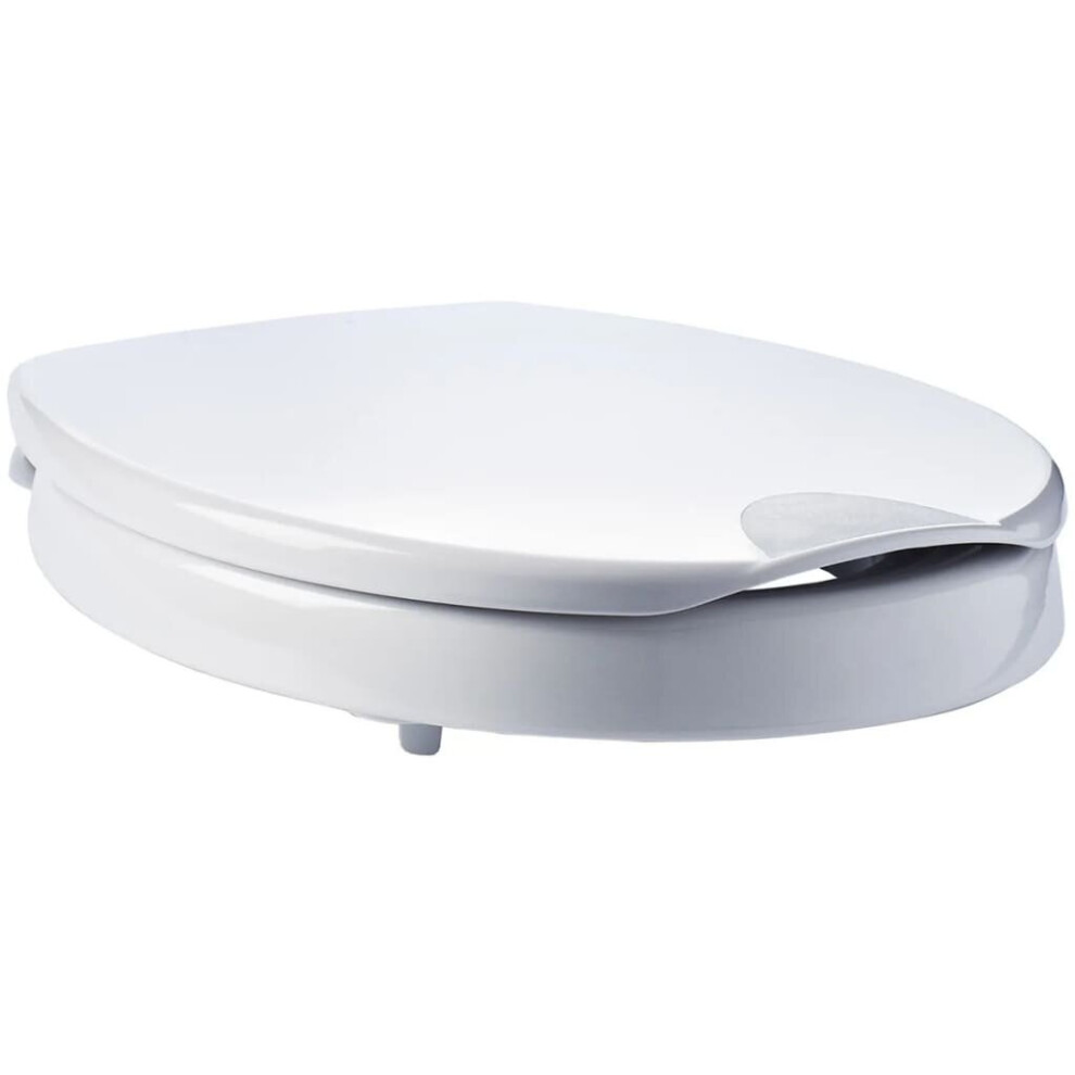 RIDDER Toilet Seat Soft Close Premium White Bathroom WC Lid Riser A0070700