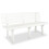 VidaXL vidaXL Gartenbank 145,5 cm Kunststoff Weiß 1