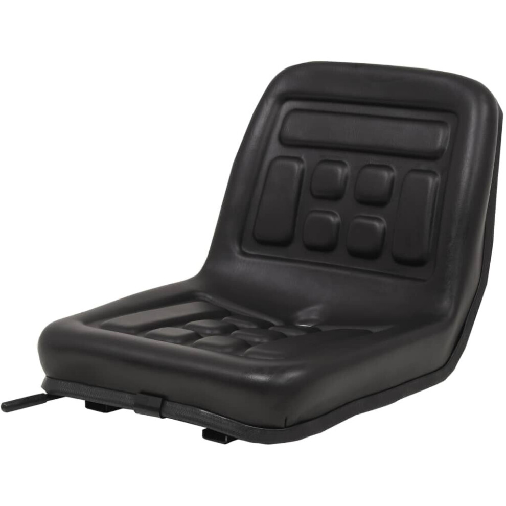 Vidaxl Universal Tractor Seat Black Dumper Mower Replacement Part Accessories