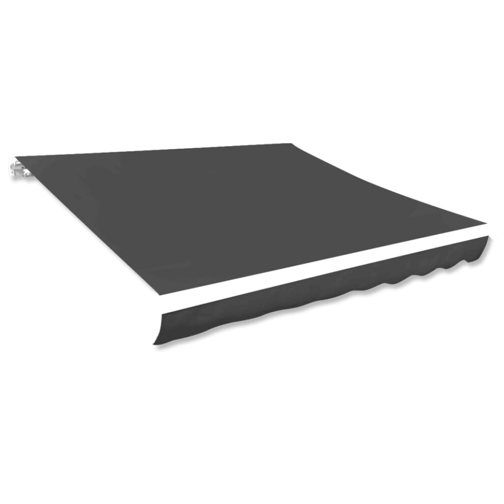 vidaXL Awning Top Sunshade Canvas Anthracite 400x300 cm Replacement Canvas Top