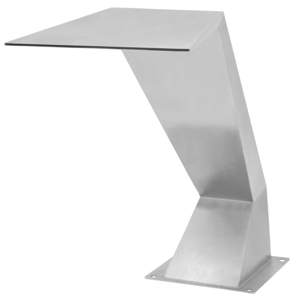 Vidaxl Pool Fountain Stainless Steel 64X30x52cm Silver Pond Water Cascade Kit