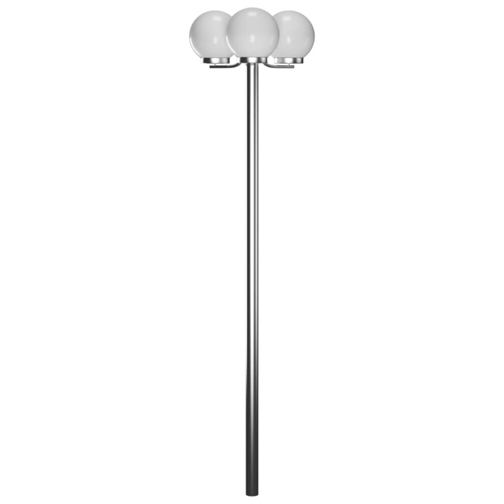 Vidaxl Garden Lamp Post 3 Lamps Outdoor Terrance Standing Lighting Fixture