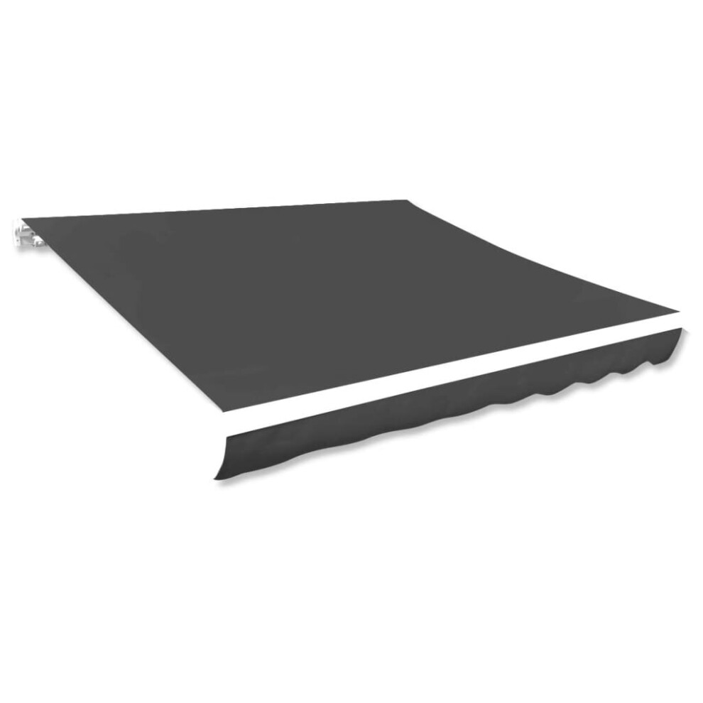 Vidaxl Awning Top Sunshade Canvas Anthracite 600X300 Cm Replacement Canvas Top
