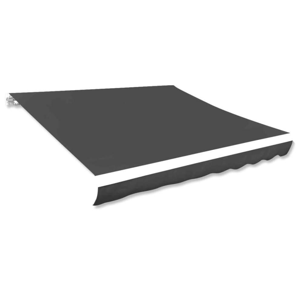 Vidaxl Awning Top Sunshade Canvas Anthracite 500X300 Cm Replacement Canvas Top