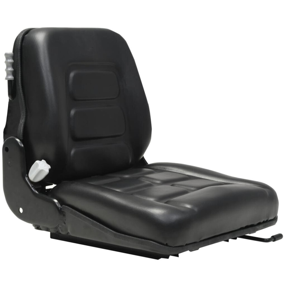 Vidaxl Forklift & Tractor Seat With Suspension And Adjustable Backrest Seat