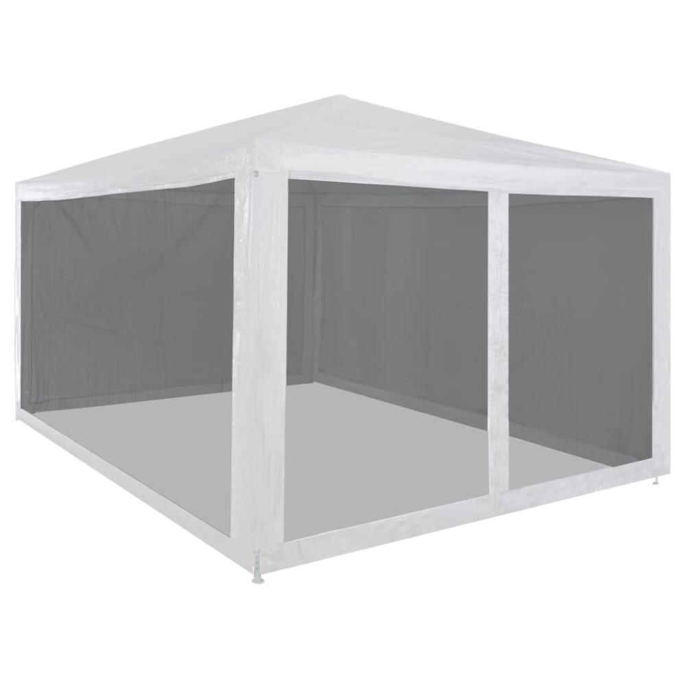 Vidaxl Party Tent With 4 Mesh Sidewalls 4X3m Garden Marquee Gazebo Outdoor