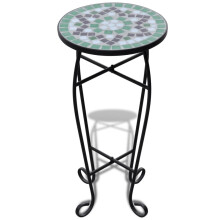 New Balcony Mosaic Side Coffee Table Plant Flower Terrace Green Wedding Dining