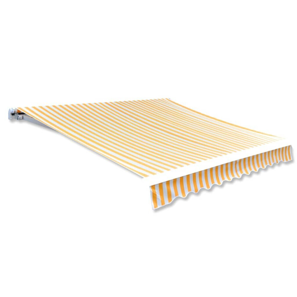 Vidaxl Awning Top Sunshade Canvas And 350X250 Cm Awning Canvas Orange/White
