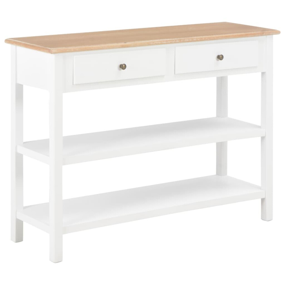 vidaXL Sideboard White MDF French Style Cabinet Storage Cabinet Wooden Cabinet