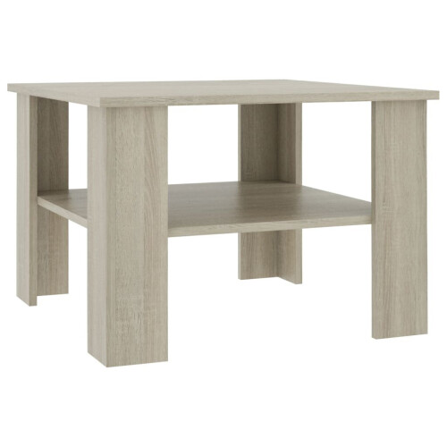 VidaXL vidaXL Coffee Table Sonoma Oak Engineered Wood Couch Dining Telephone Table