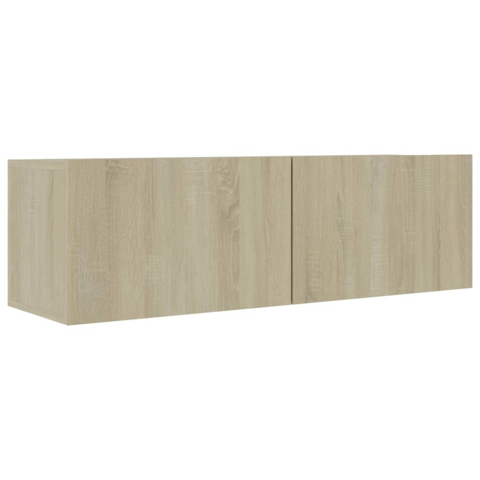 Vidaxl Tv Cabinet Sonoma Oak Engineered Wood Tv Stand Stereo Cabinet Furniture