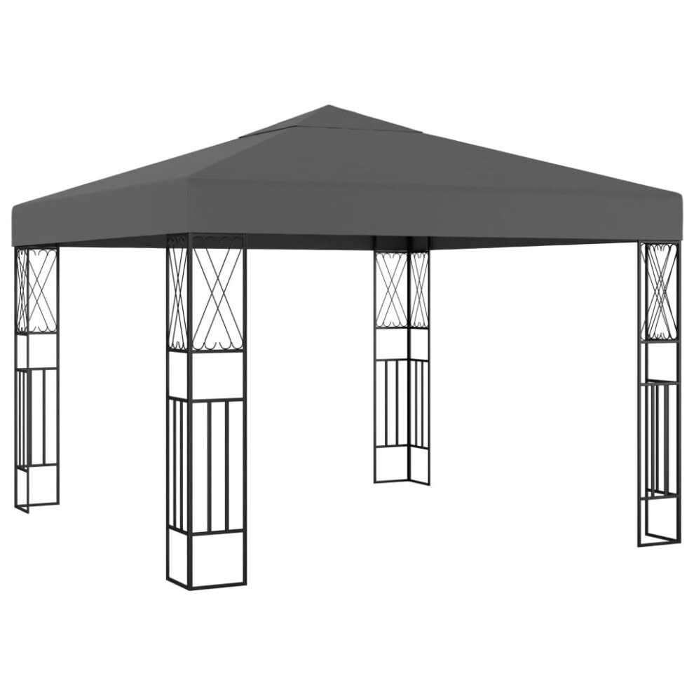 Vidaxl Gazebo 3M Fabric Spacious Outdoor Canopy Shelter Party Tents Anthracite